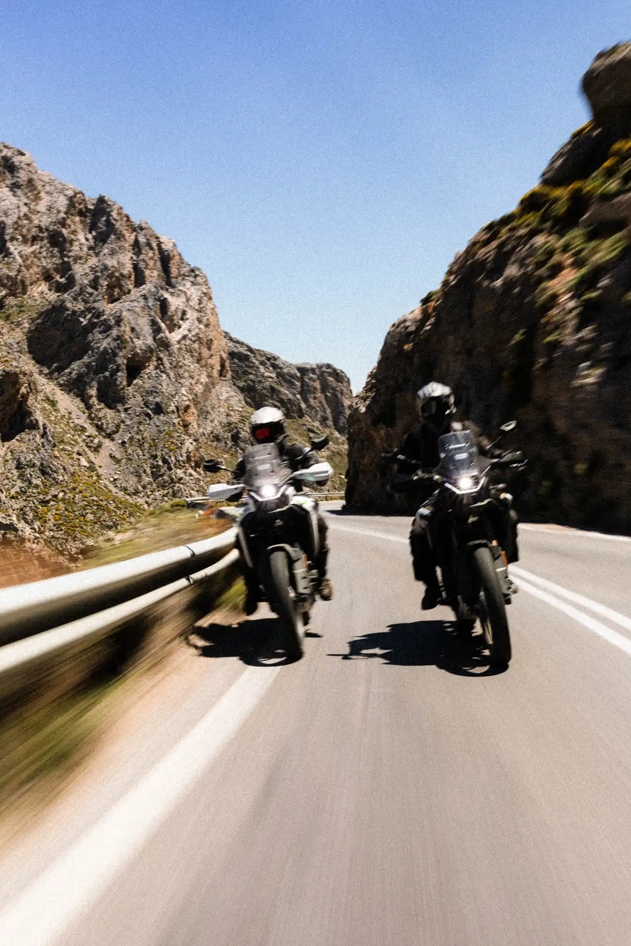 Semi-Private motorcycle tour group in Crete